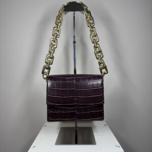 Bolsa JW Pei Croco Vinho